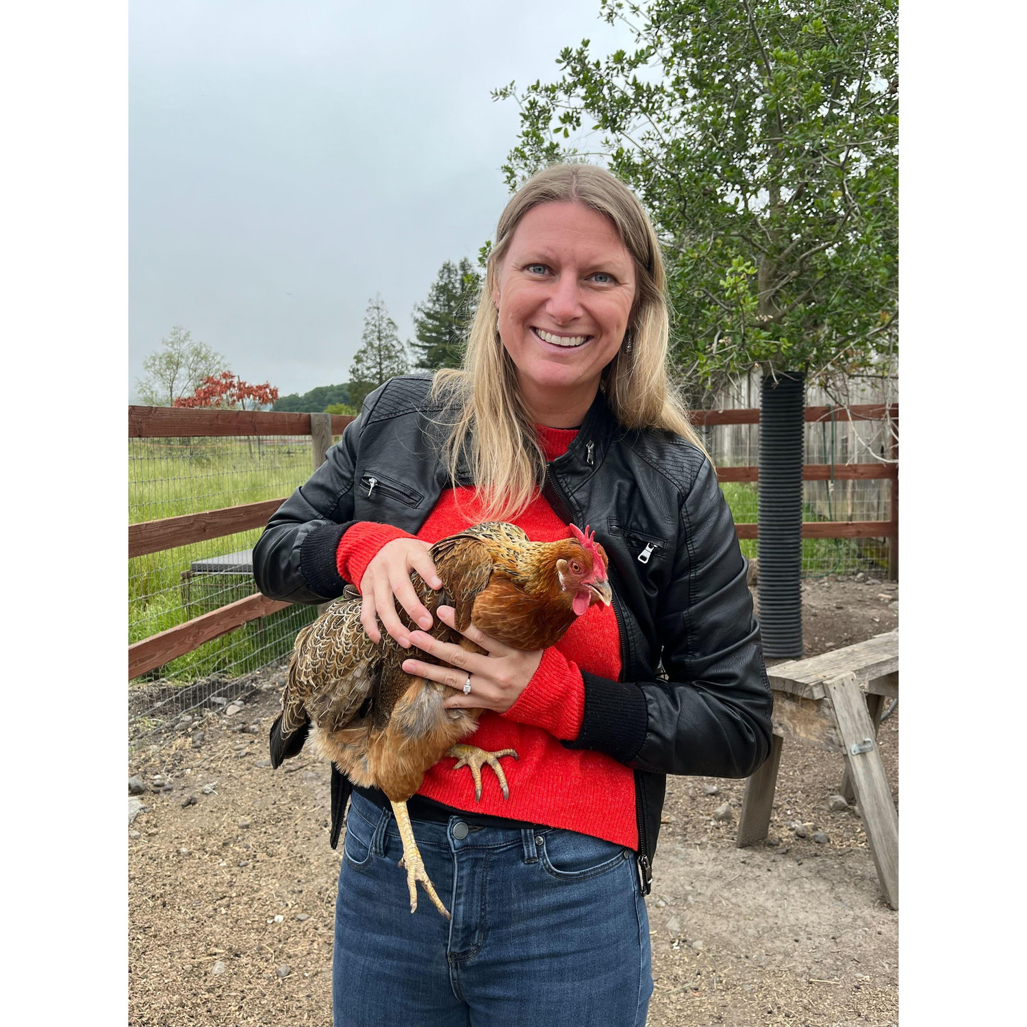 Amy with wildlife
