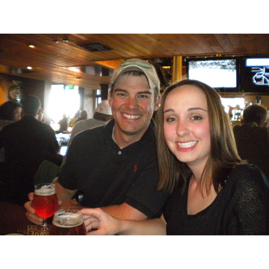 One of our first dates - Amanda's 25th Birthday