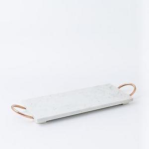 Marble + Copper Serve Board