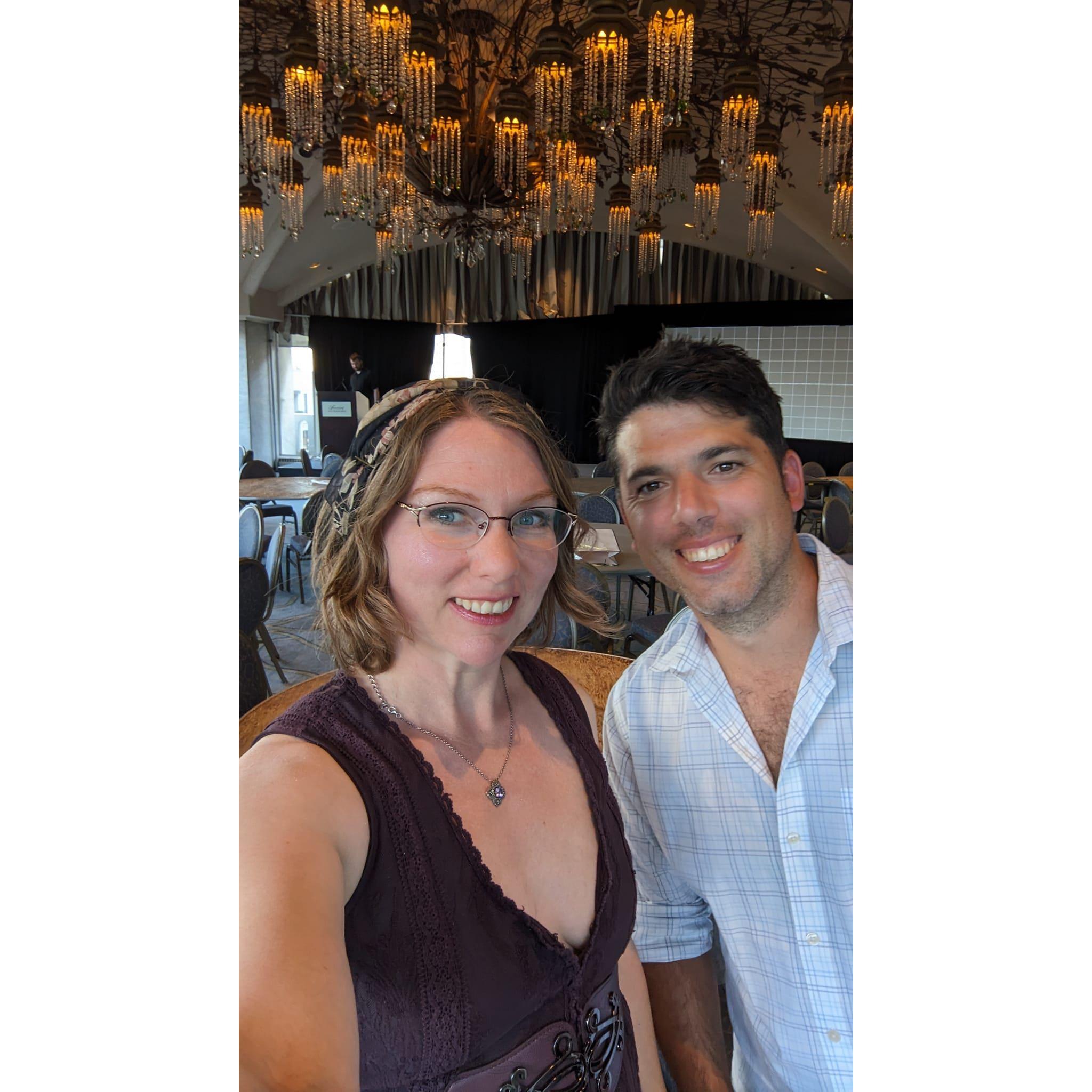 Our first trip to the Fairmont SF - flapper style