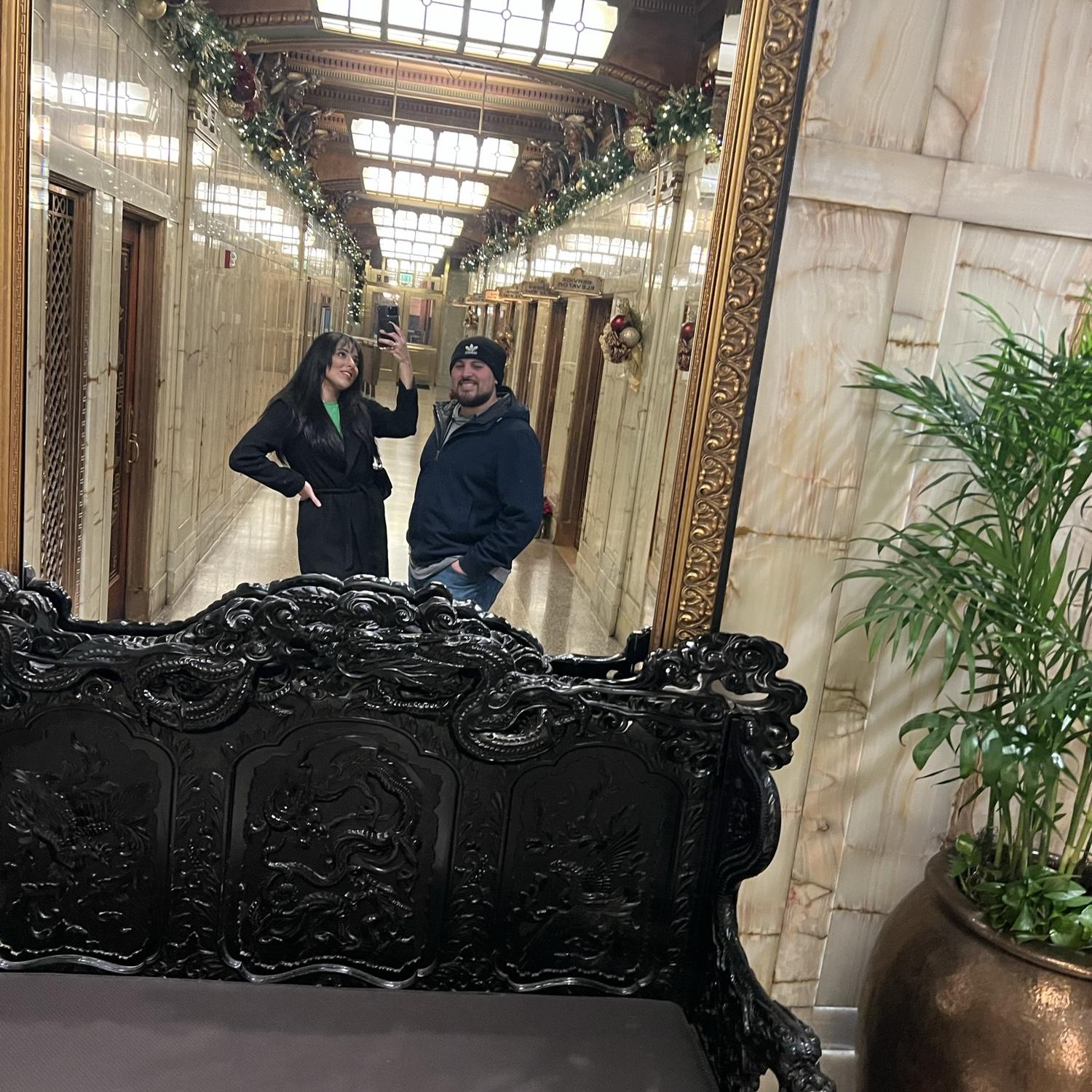 First time at Smith Tower, so I had to take a selfie! Two years later, this is the building where Luis proposes!