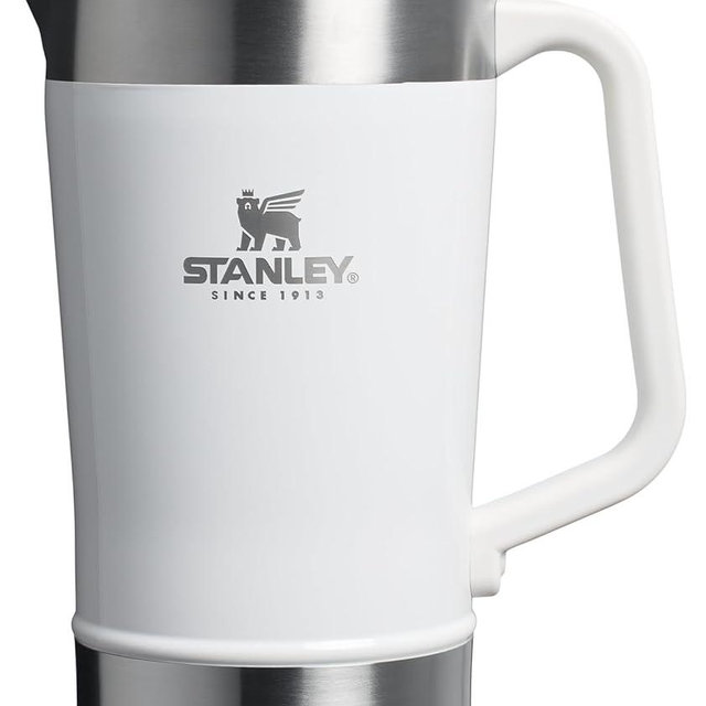 Stanley Stay-Chill Pitcher 64 oz | Cold Water, Beer, and Drink Pitcher with Lid | Large Capacity Durable Beverage Container with Handle | Insulated Stainless Steel | BPA-Free