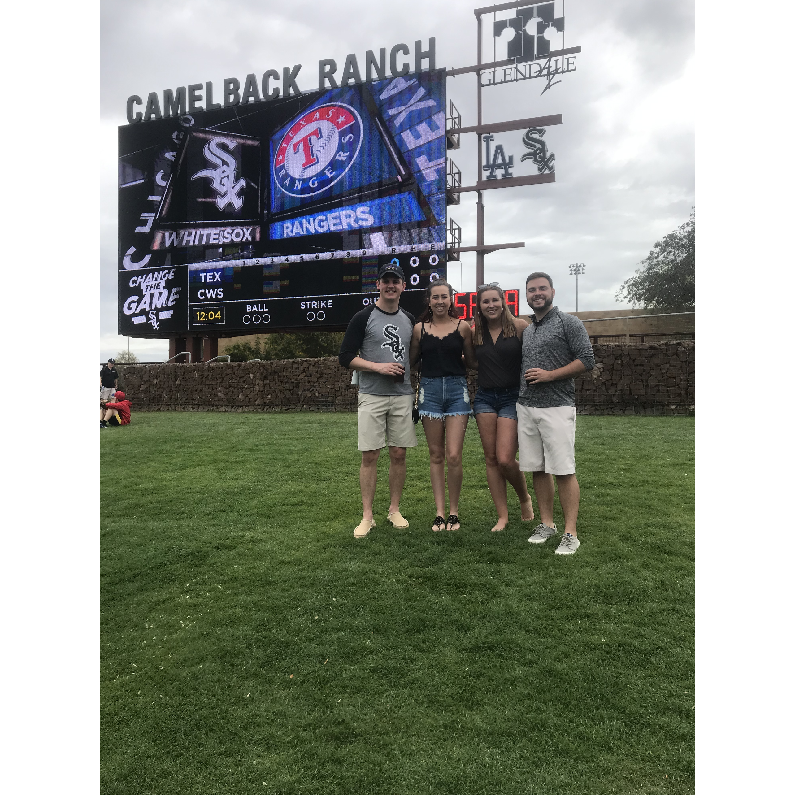 Go Sox! (Taken in AZ during the last Spring Training game before the world shut down, March 2020).