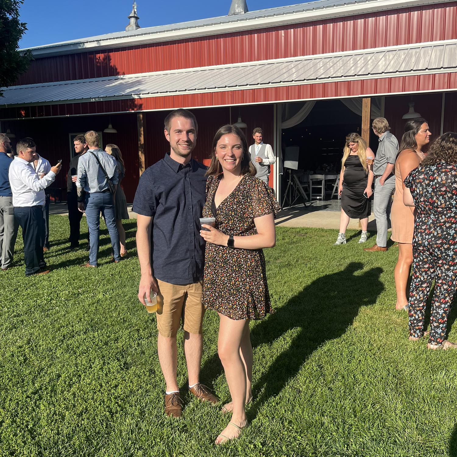 At the Duwenhoegger’s wedding in Minnesota