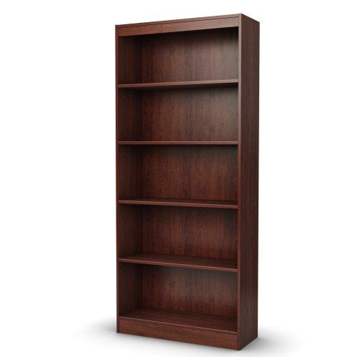 South Shore Axess 5-Shelf Bookcase-Royal Cherry