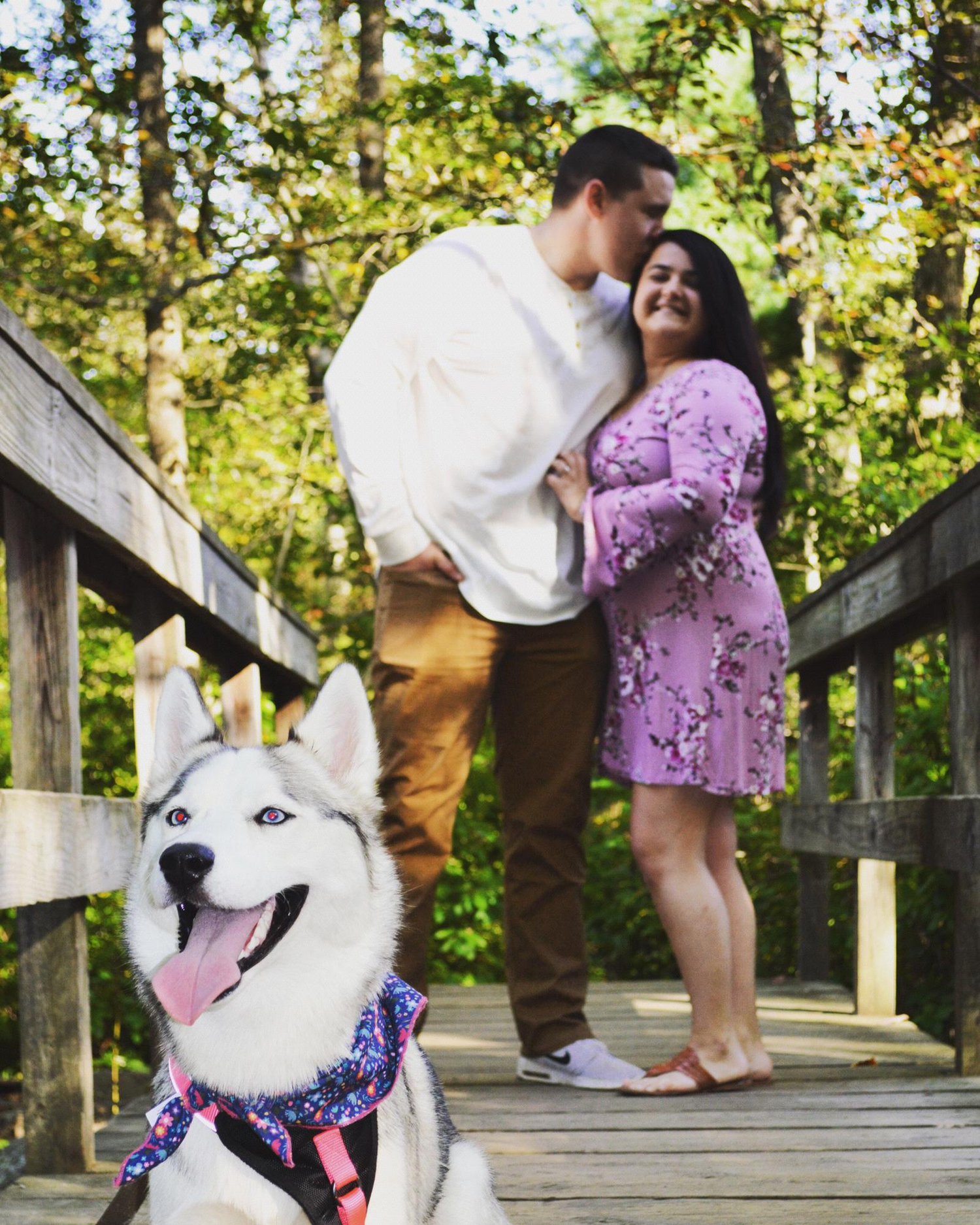 Couldn't do an engagement shoot without our baby