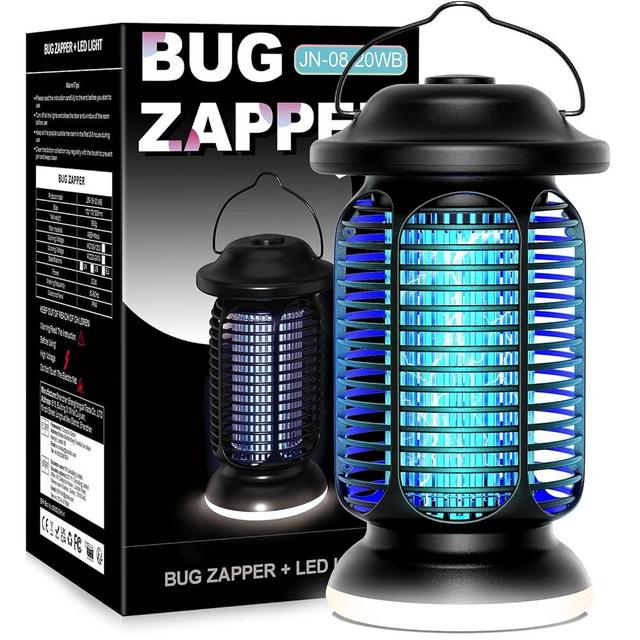 Fiveye Bug Zapper Outdoor Indoor, Electric Fly Zapper with 2W LED Light, 18W Power & 4000V High-Voltage, Coverage Area of ​​1/2-1 Acre, Waterproof Mosquito Trap Control for Patio Backyard Garden
