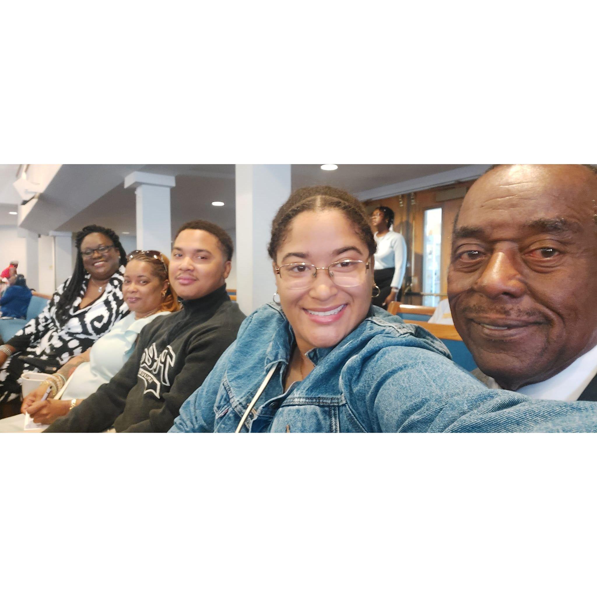 Jokima and family at church!