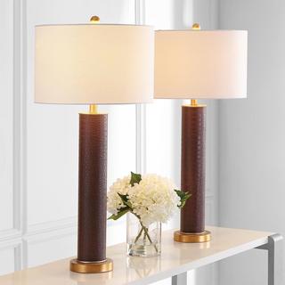 Ollie Faux Alligator Table Lamp, Set of 2