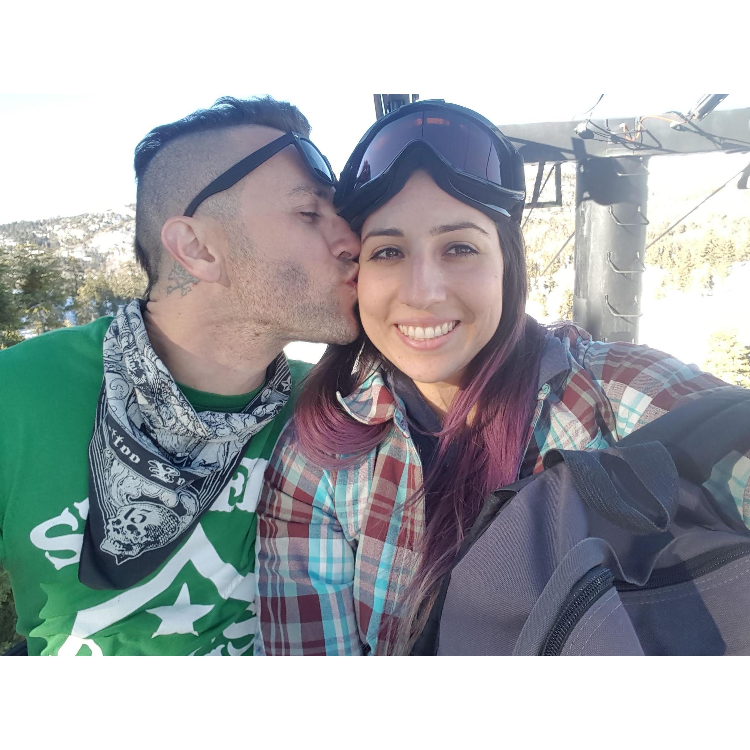 snowboarding