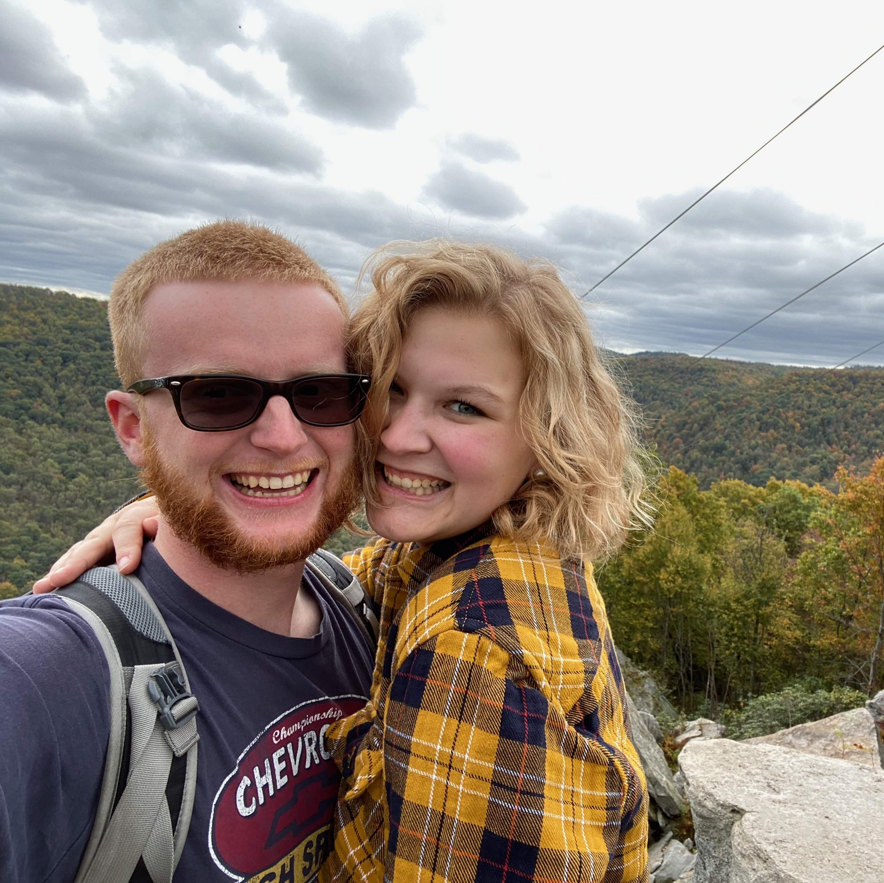 Another beautiful hike, just after celebrating 1 year of dating, Fall 2019