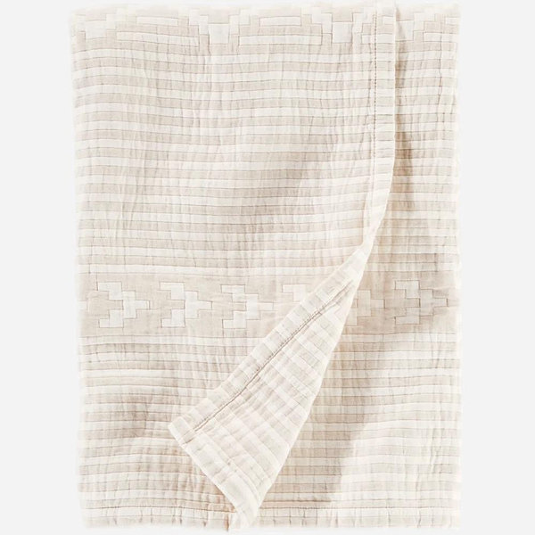 GANADO COTTON MATELASSE COVERLET—KING