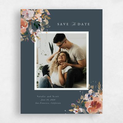 Teal, Blue Wedding Save the Date - Fenella Photo