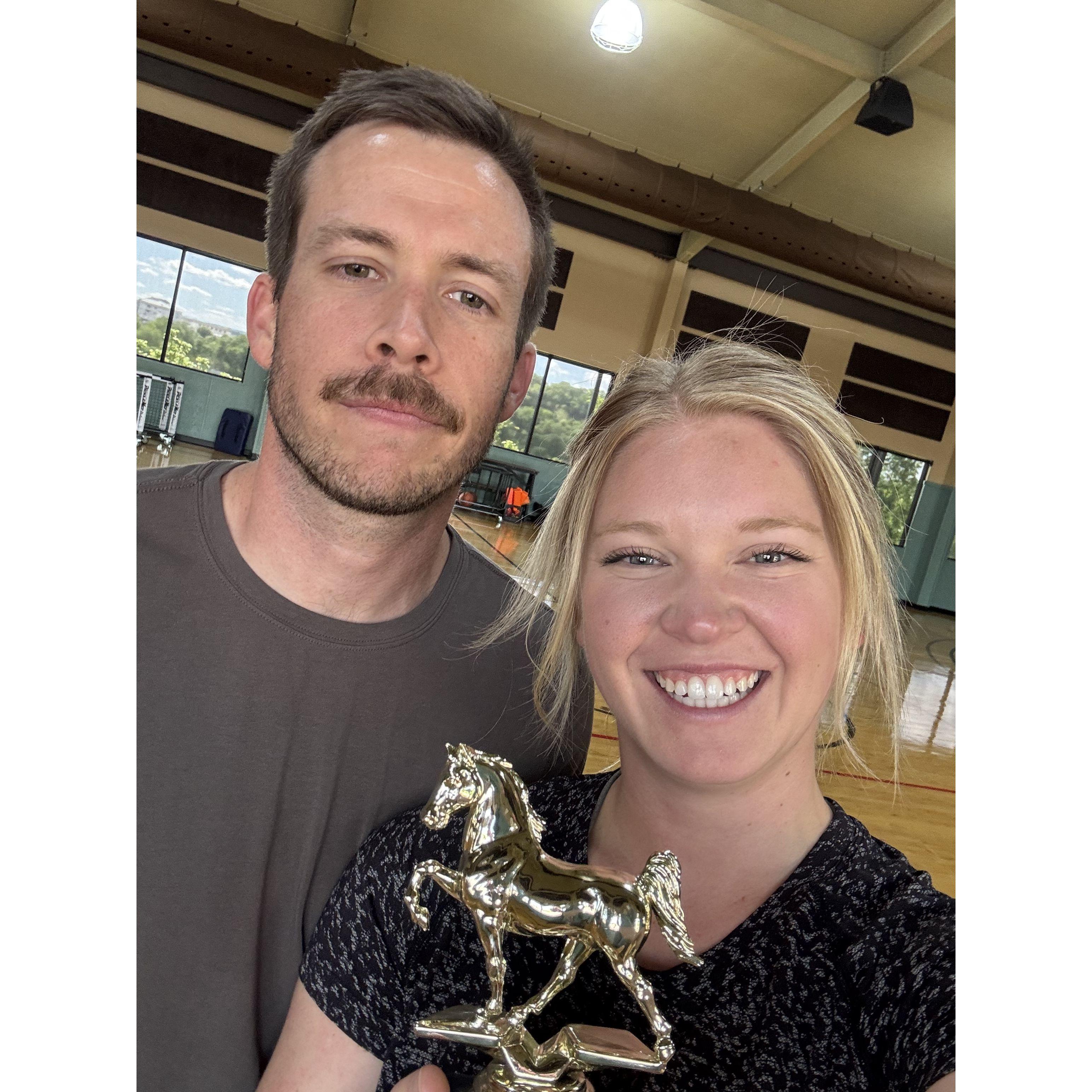 lots of H.O.R.S.E. has been played in our relationship... winner keeps the trophy!