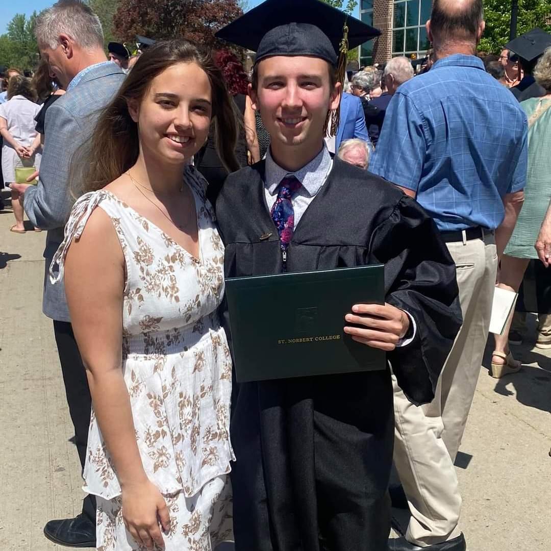 Ben's graduation, he's so smart, he actually graduated the semester before but walked in the spring!