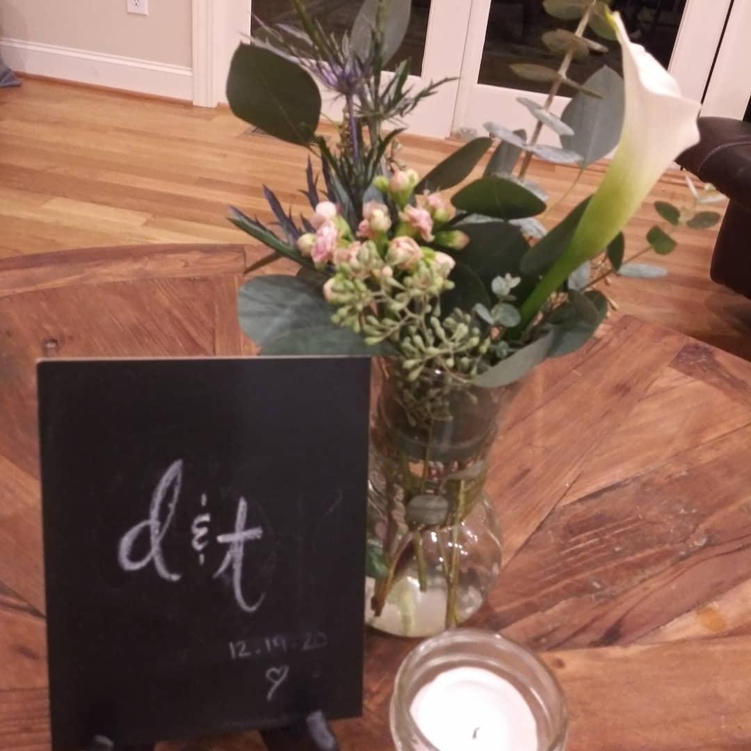 The engagement party was already popping when we got back from the trail! I was still so surprised and elated. Cake, family, flowers, photos, Martinelli's- it was perfect.