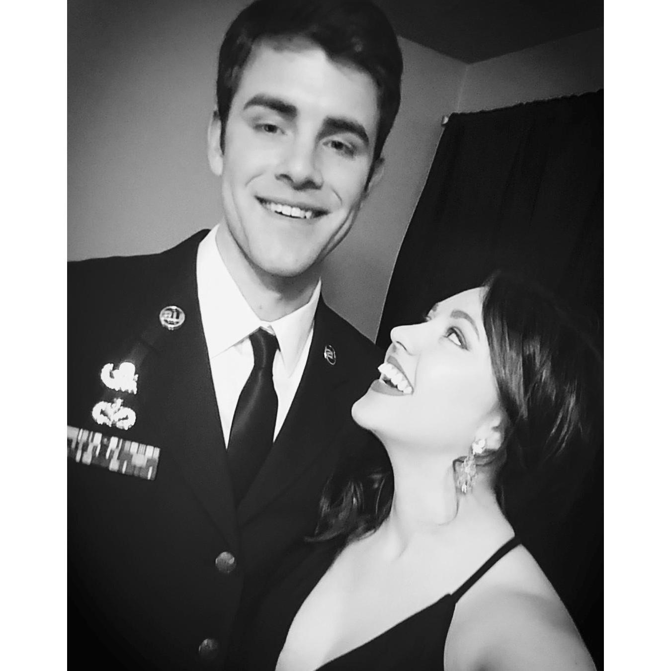 Air Force graduation banquet for one of Chris' best friends. We went home and danced in the kitchen and tried to soak in every minute of this crazy happiness we found.