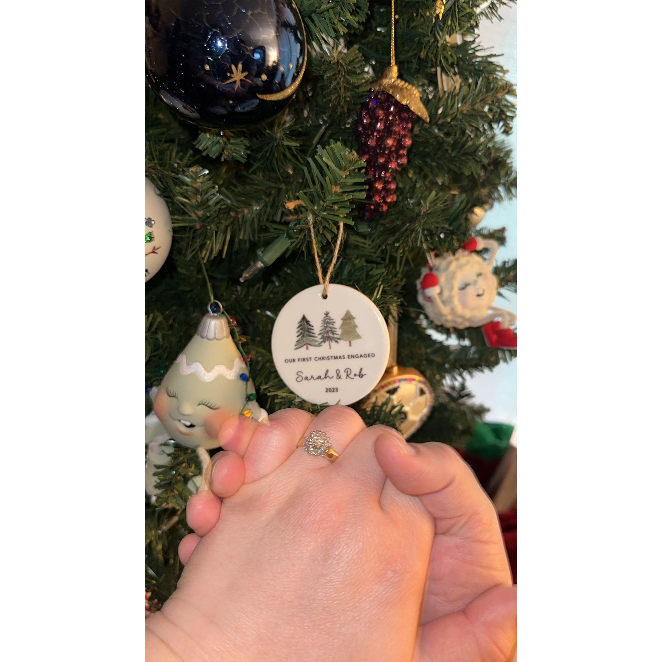 Our First Christmas Together Engaged