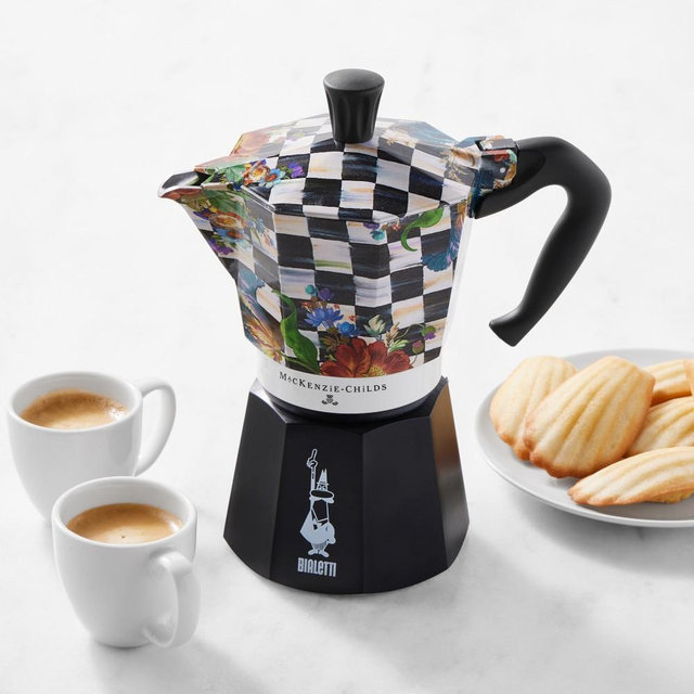 Bialetti Moka MacKenzie-Childs Stovetop Espresso Maker, 6-cup