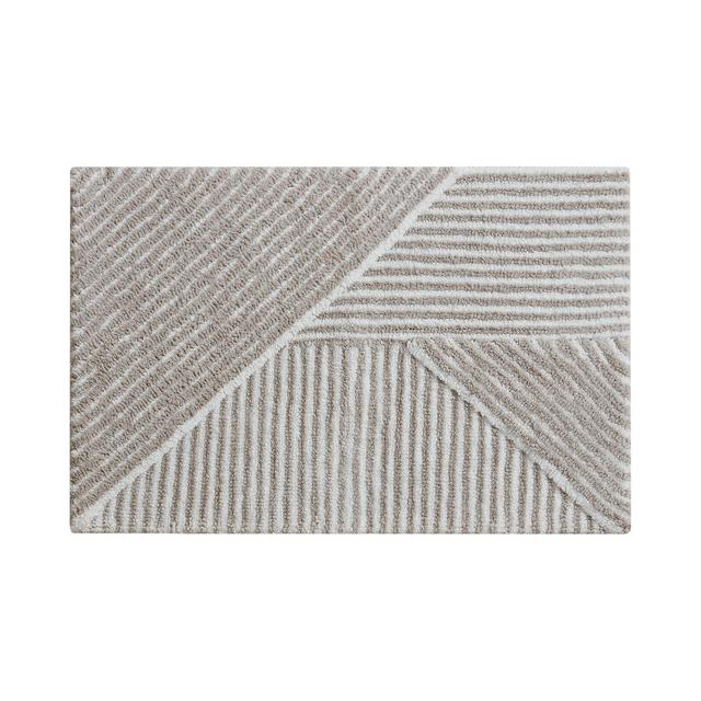 Décor Studio Luna Stripe Skid-Resistant Bath Rug, 20" x 30"