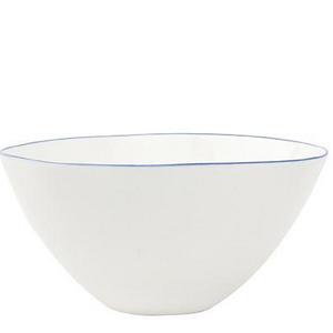 Abbesses Medium Bowl Blue Rim, Set of 4