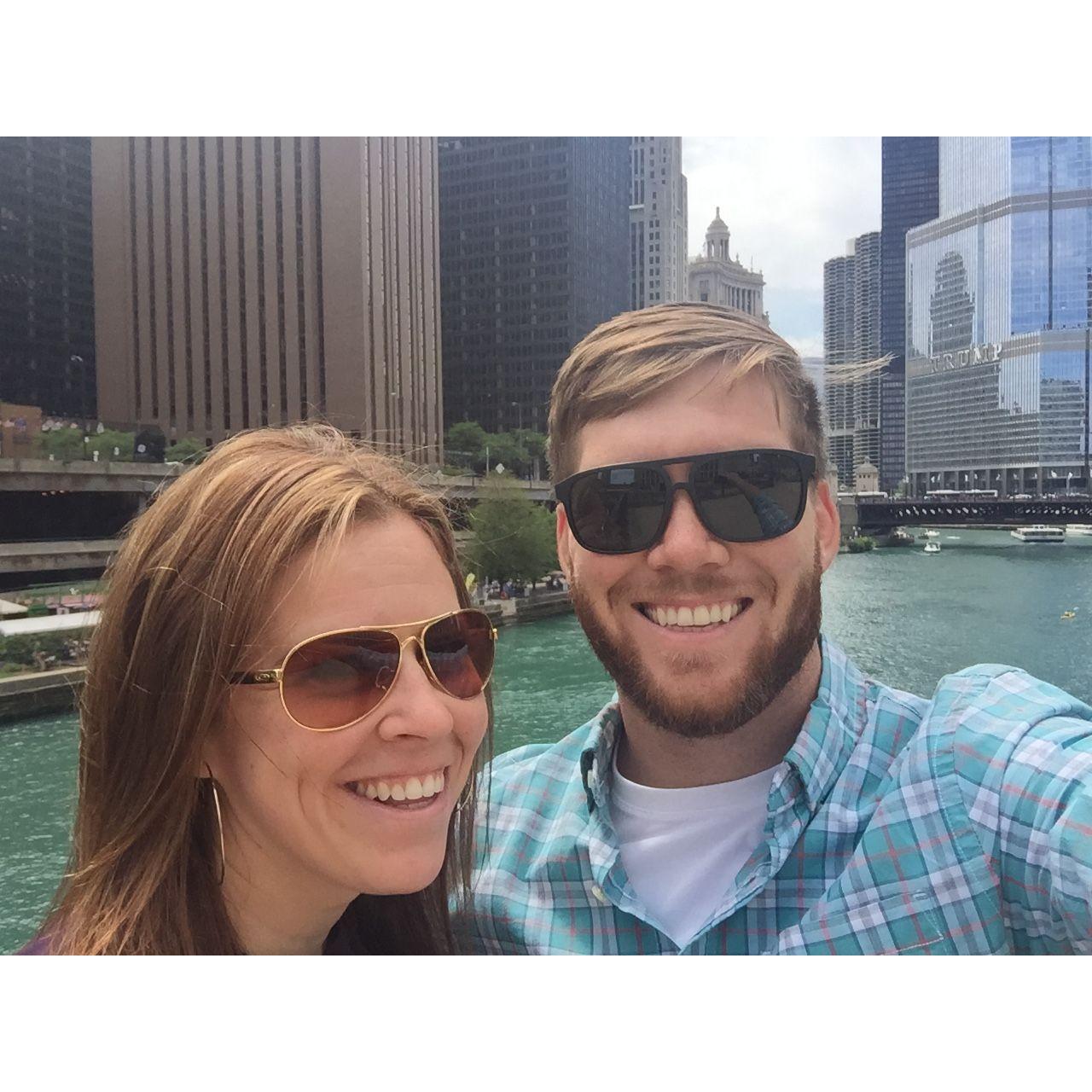 Chicago, IL before we did a private food tour with a chef