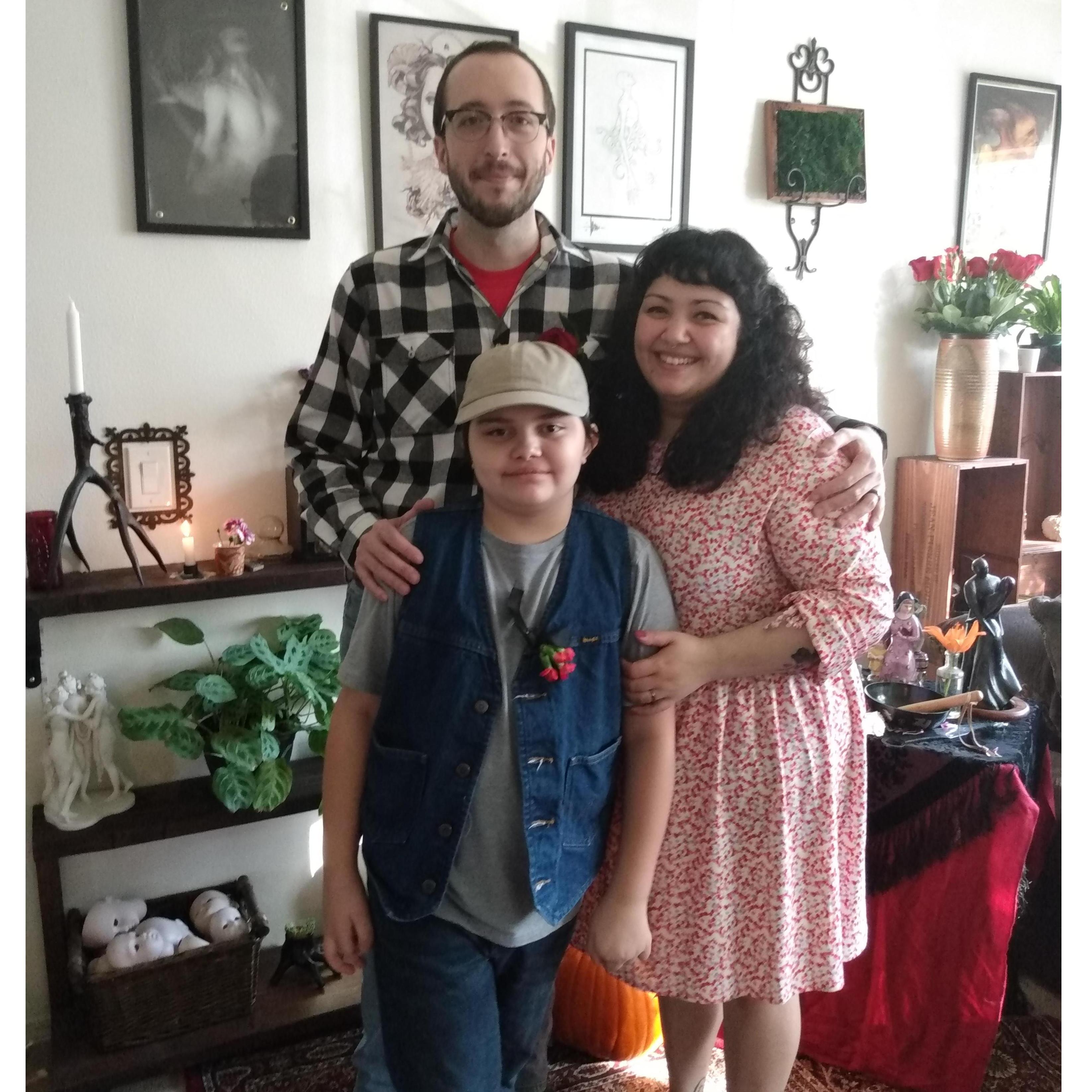 Julian dressed up as Ernest P. Worrell