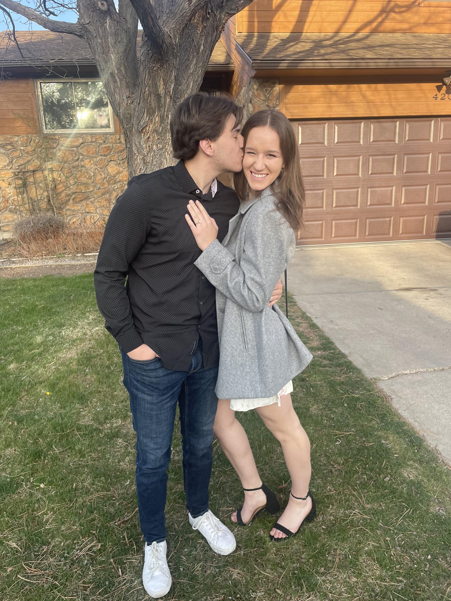 April, 2022 - Our first dinner as an ENGAGED couple!!!