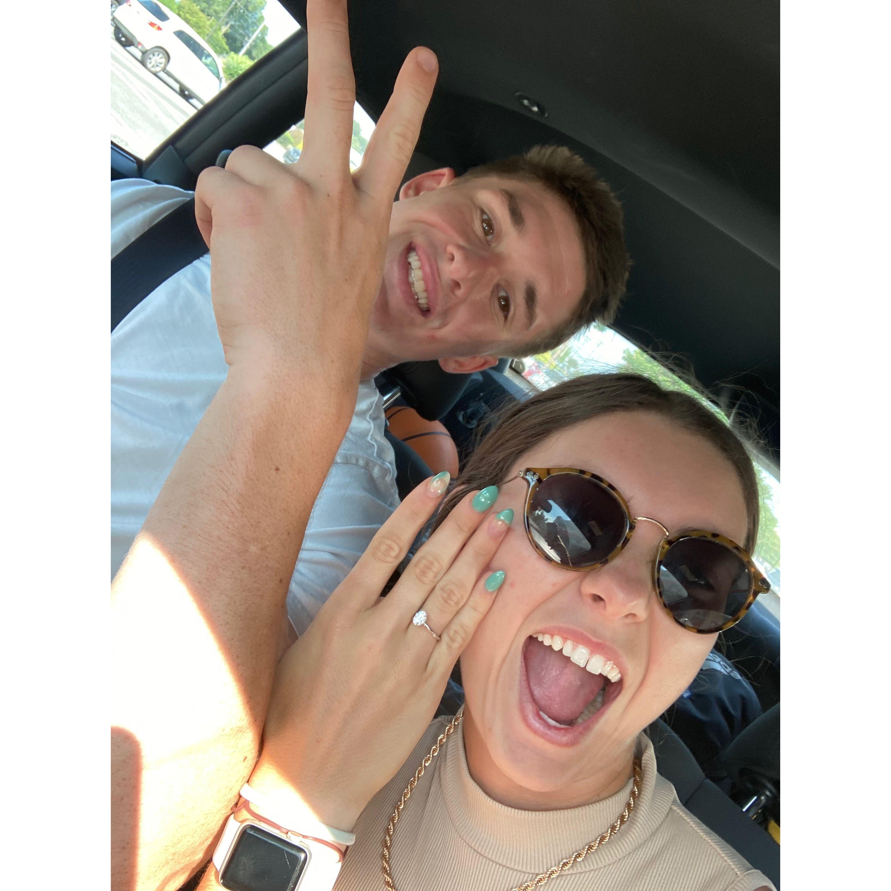 Showing off that ring baby!