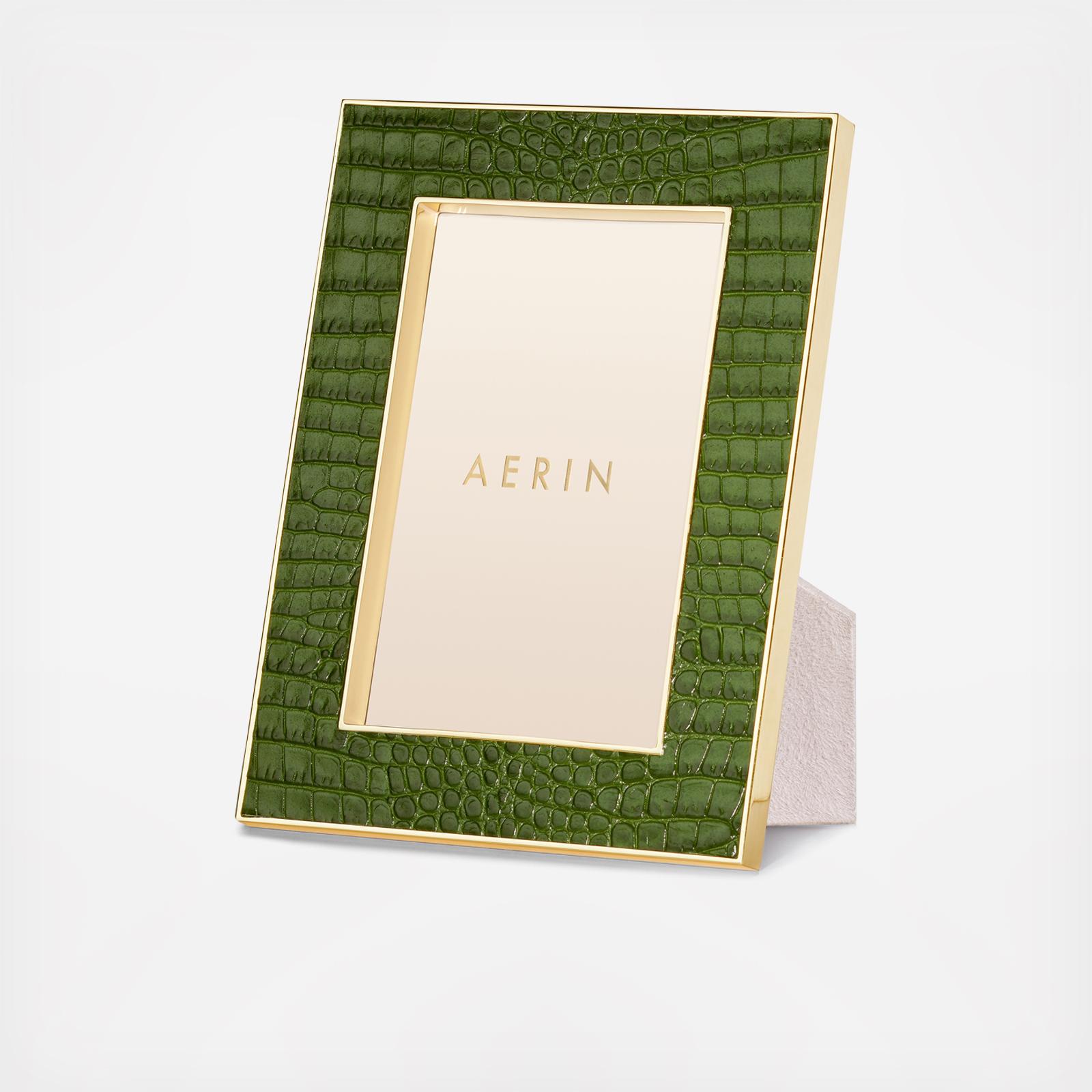 AERIN, Classic Croc 4x6 Leather Frame | Zola