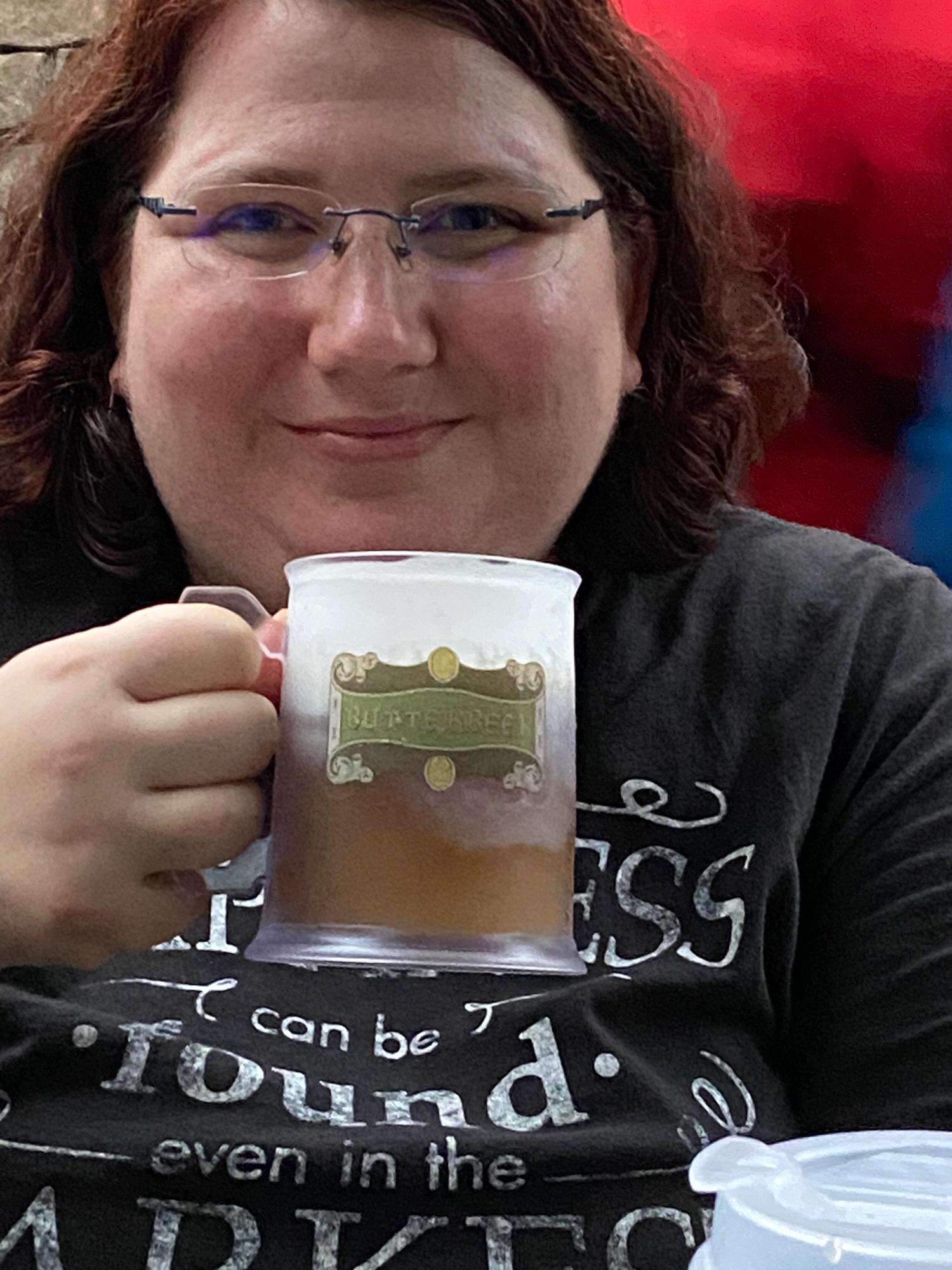A refreshing butter beer from the Harry Potter series at Universal Studios.