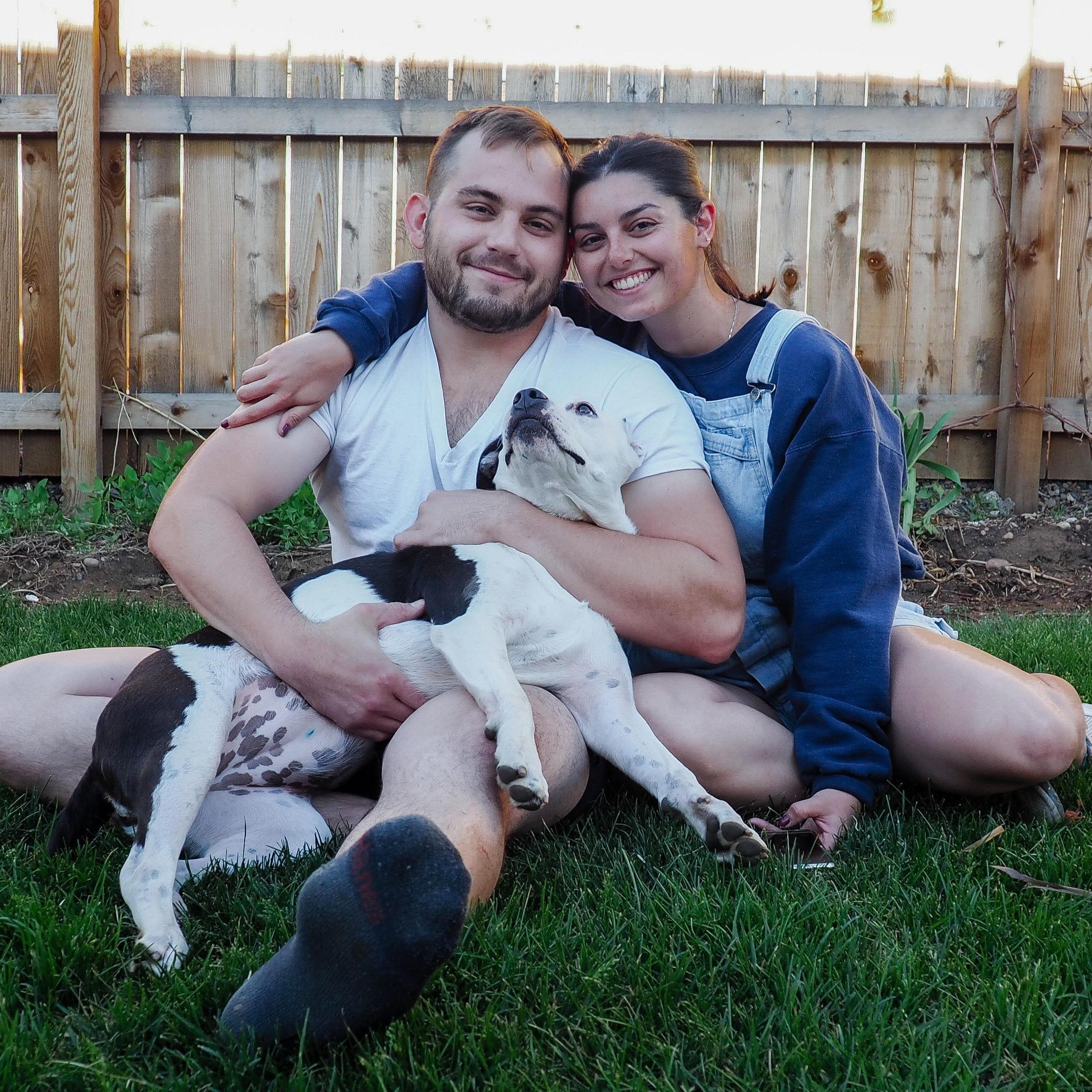 ZB got her own backyard with new sod and we had a photoshoot!