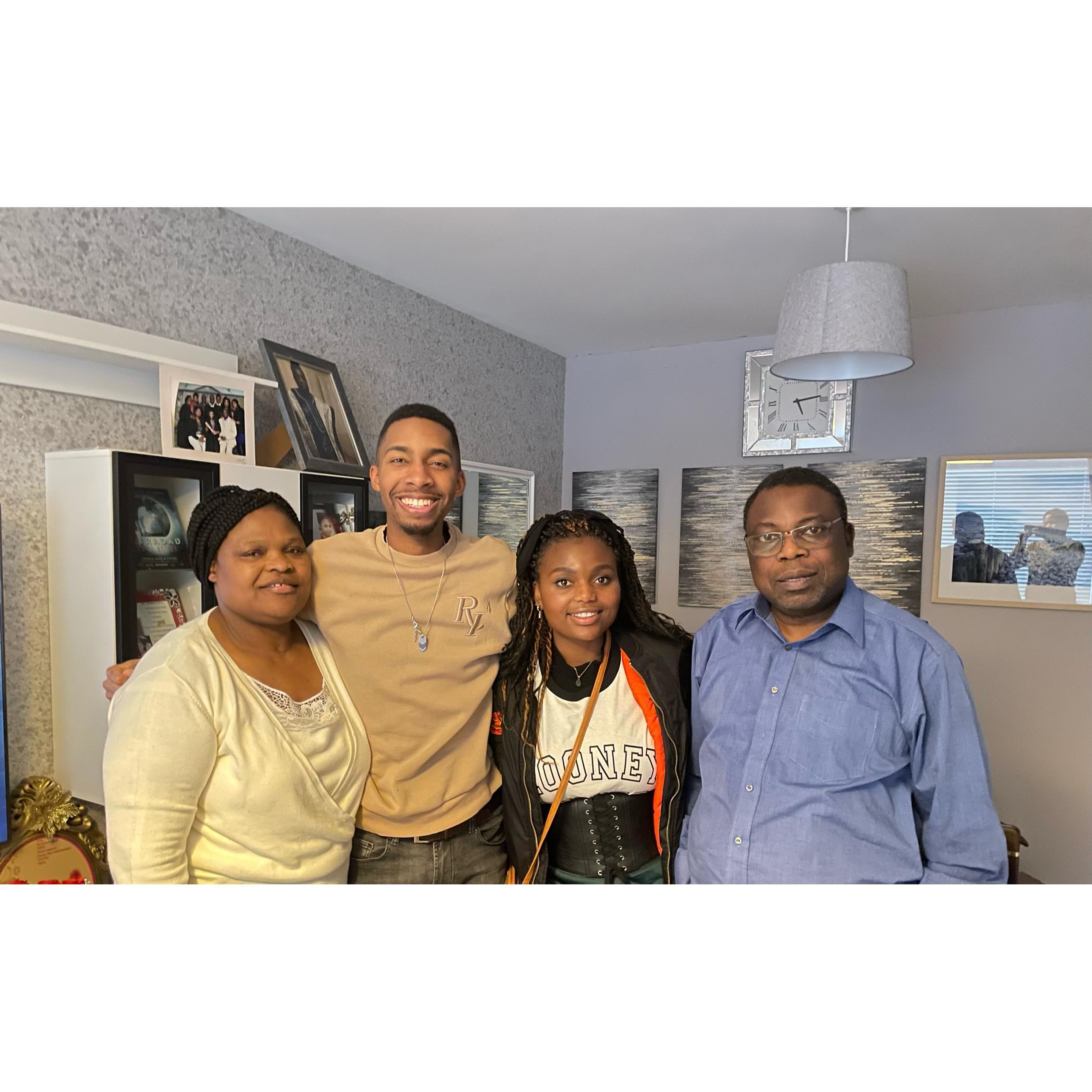 Terry meeting Christiana's Parents