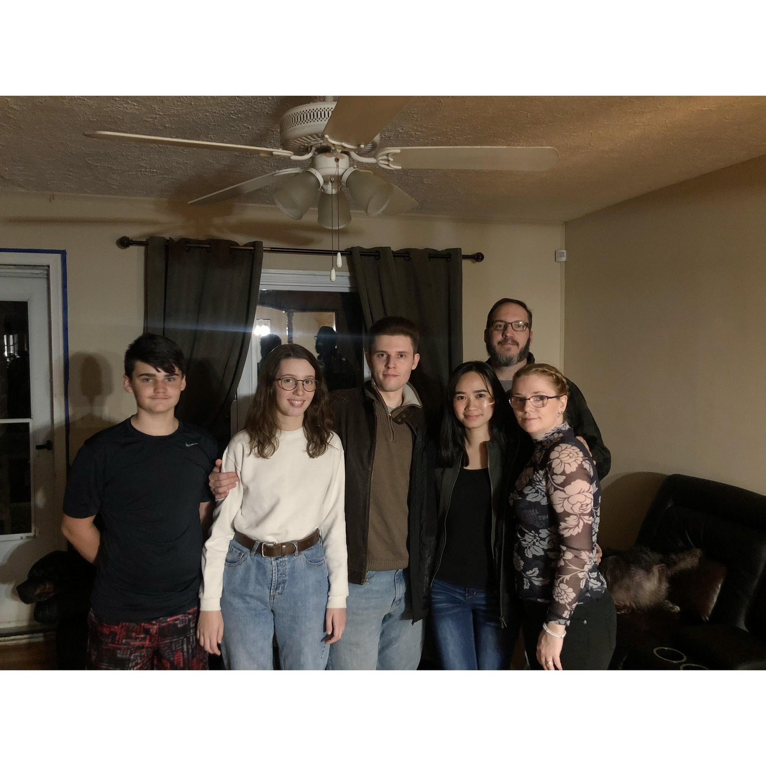 My first photo with the Nemec's! Insert Jacob.