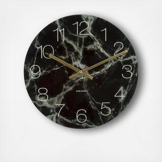 Glass Marble Wall Clock