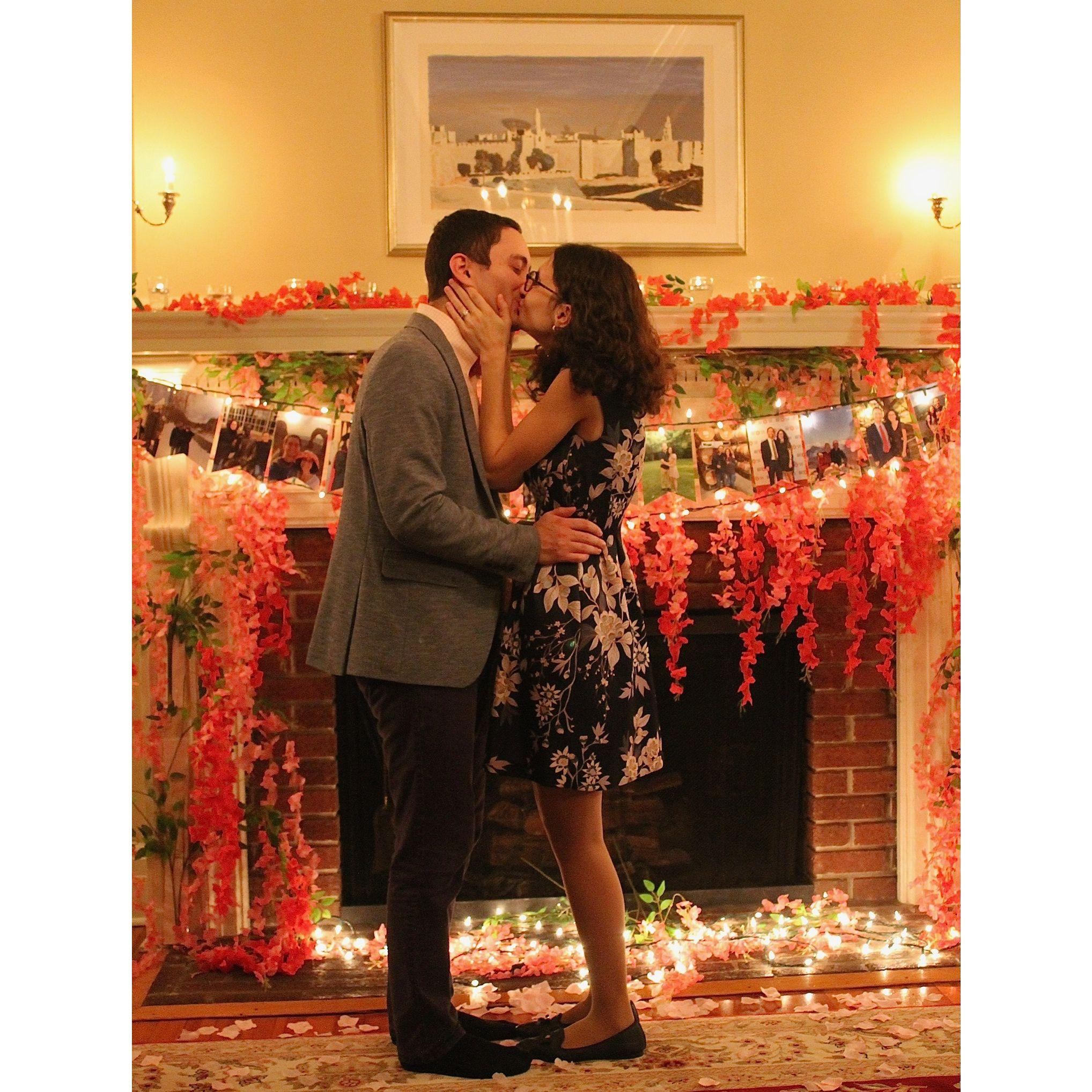 Right after Ari said yes!