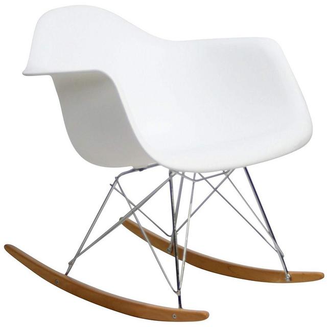 Modway Rocker Lounge Chair in White