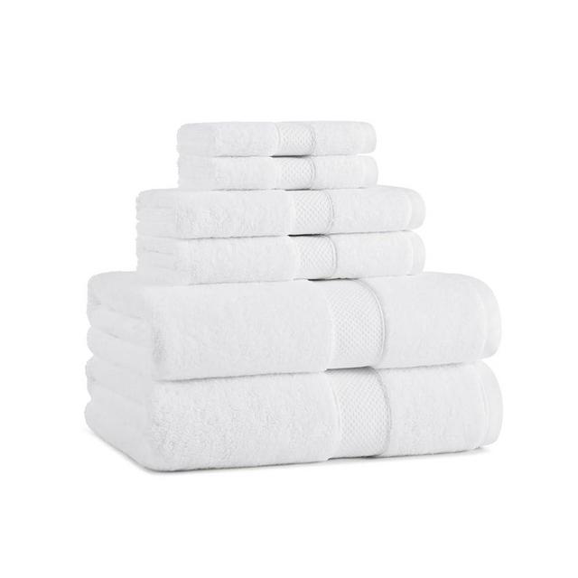 Aston & Arden Egyptian Bath Towel Set - Oversized Ultra Soft Thick & Absorbent, 100% Ringspun Egyptian Cotton Bathroom Towel for Spa, Hotel, 600 GSM, White