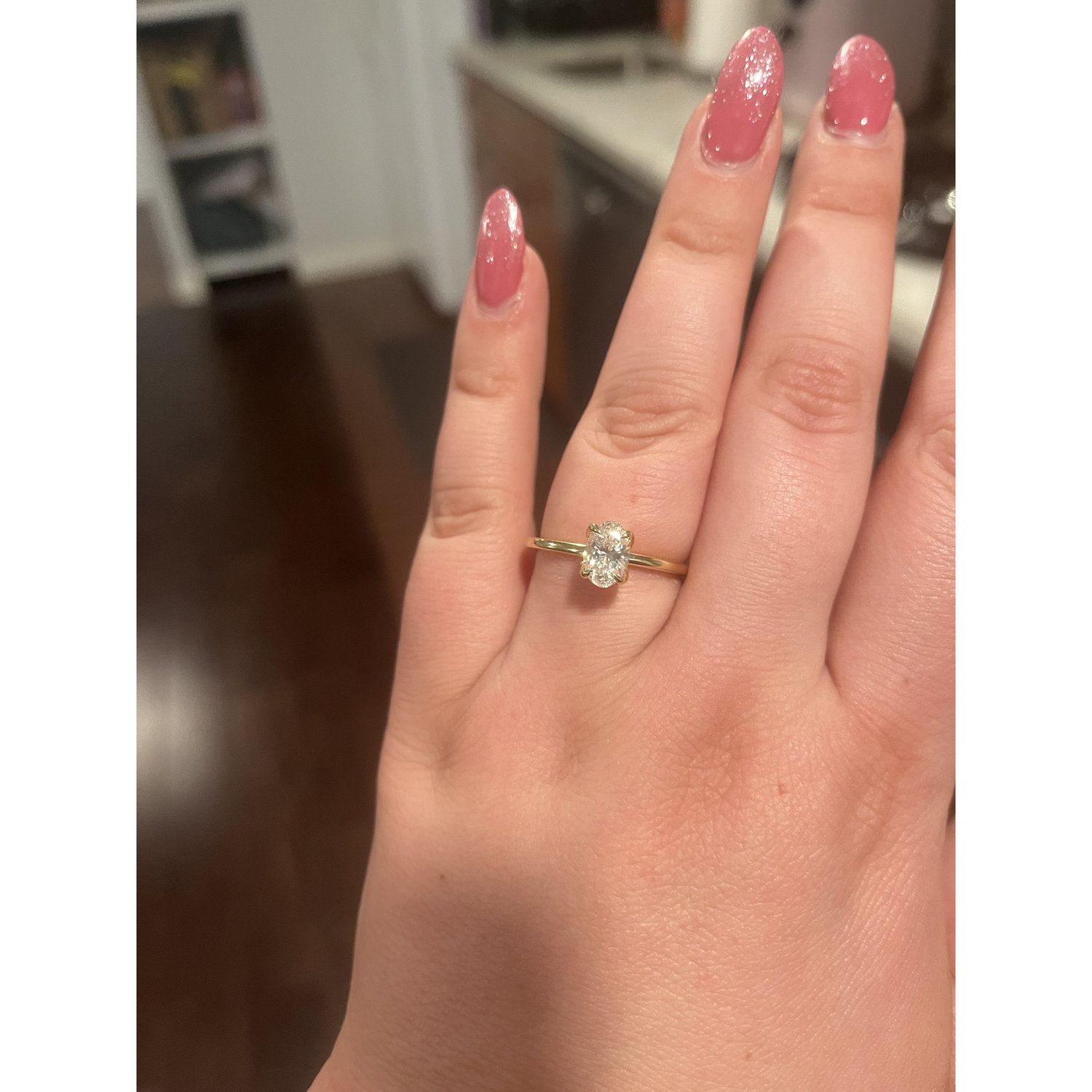 My engagement ring when I first got it.