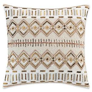 KAS Amara Sequin Throw Pillow in Gold