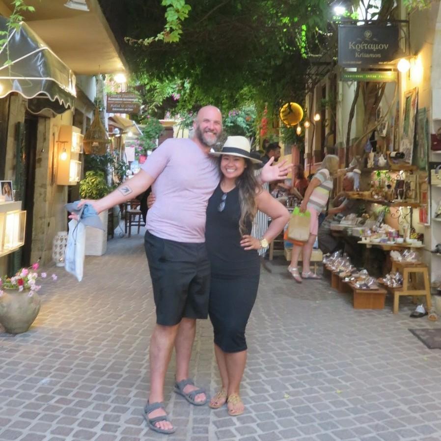 Shopping in Chania, Crete.