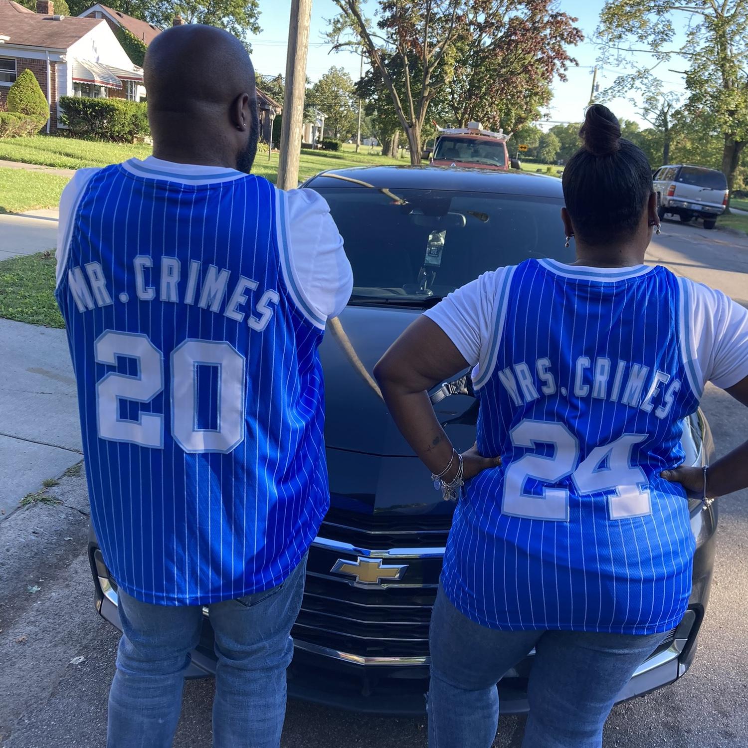 Date night with the Crimes yes we dress alike all the time.