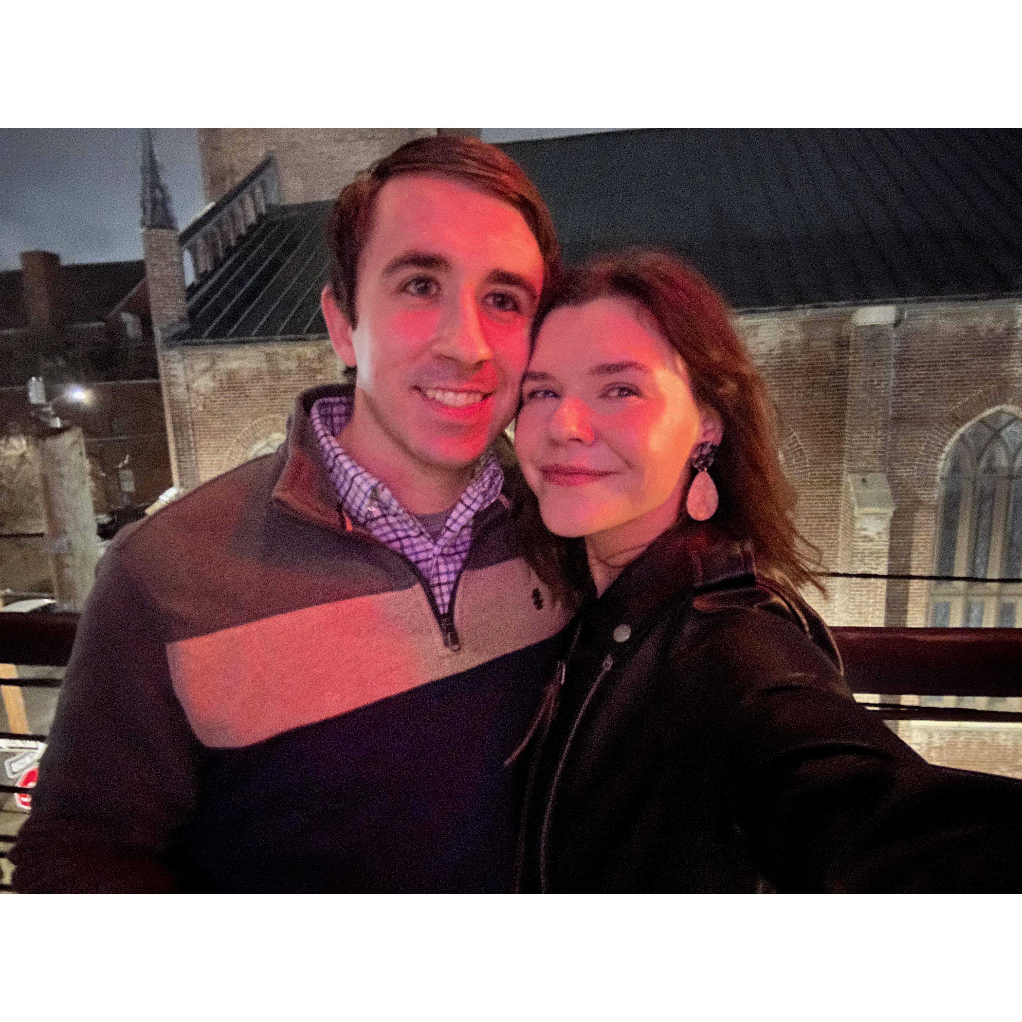 Ringing in 2025 at rooftop bar in Lexington, KY