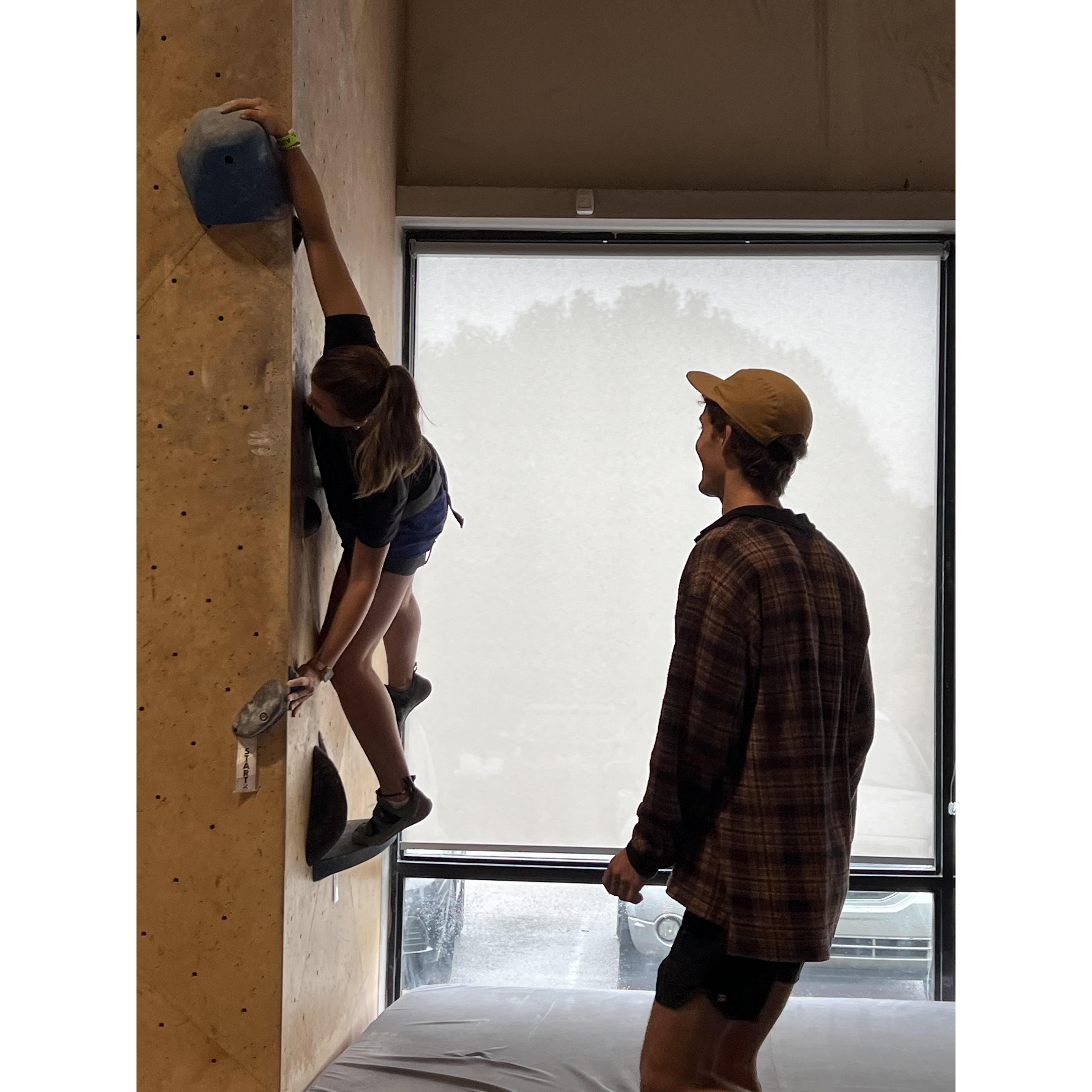 Austins 21st birthday trip to Nashville with rock climbing and later, we first said "I love you" :)