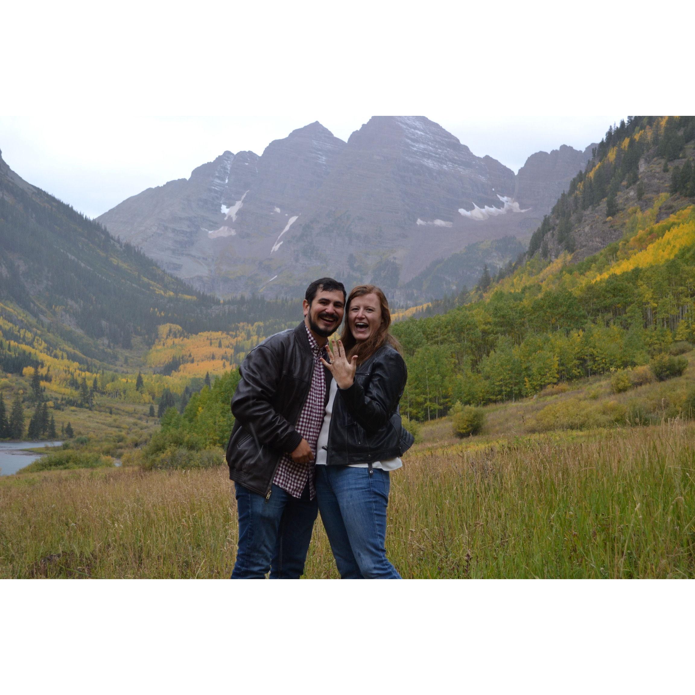 Said yes at the Maroon Bells