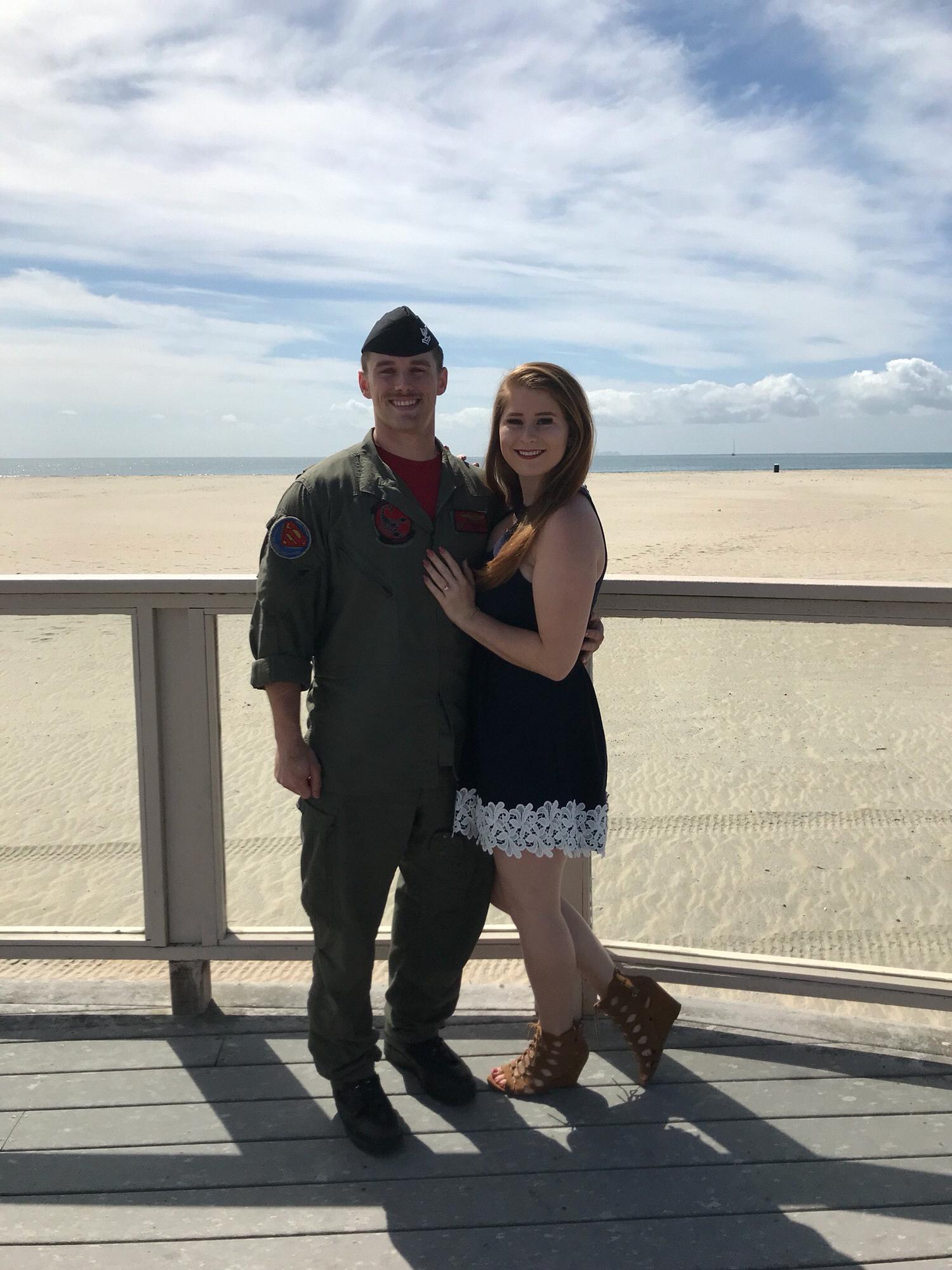 His re-enlistment ceremony