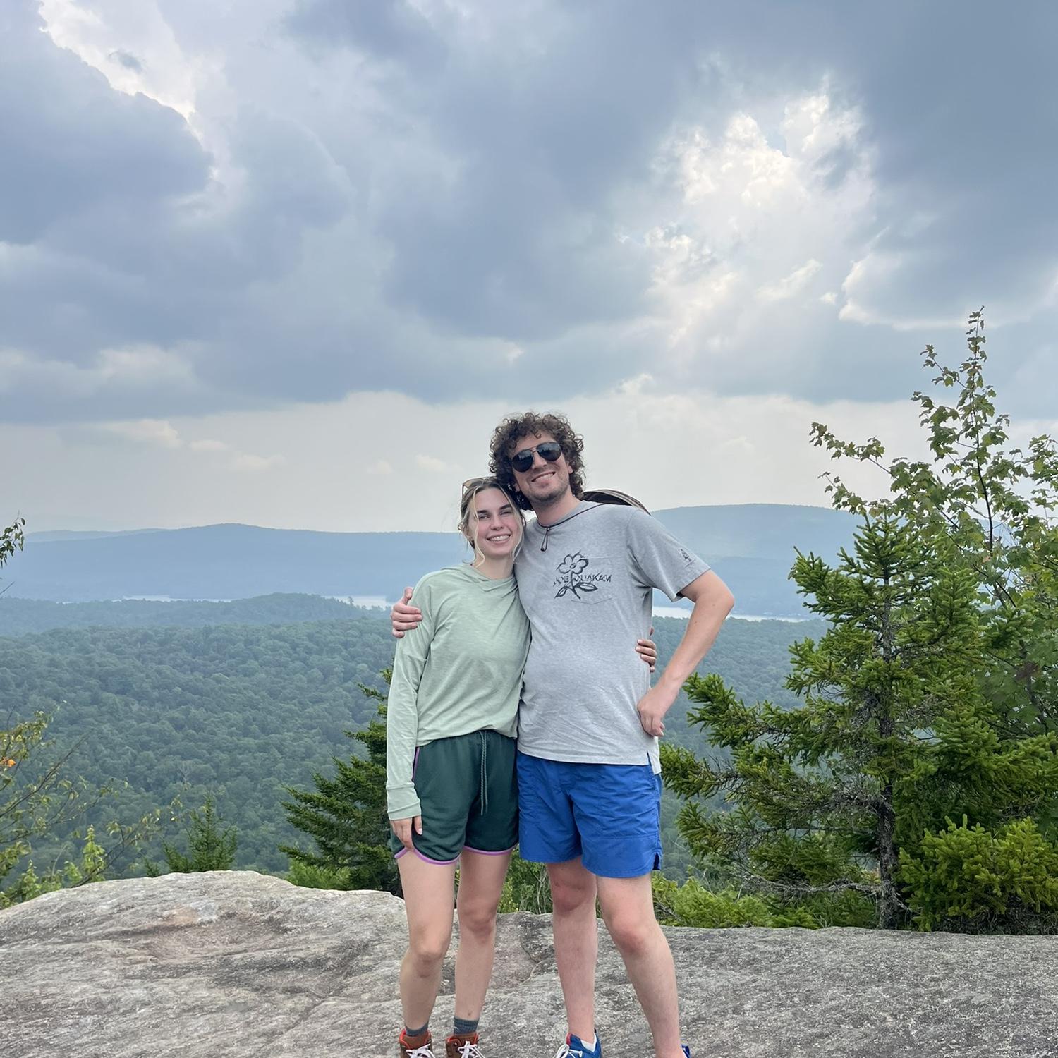 at the top of rocky point in the adirondacks