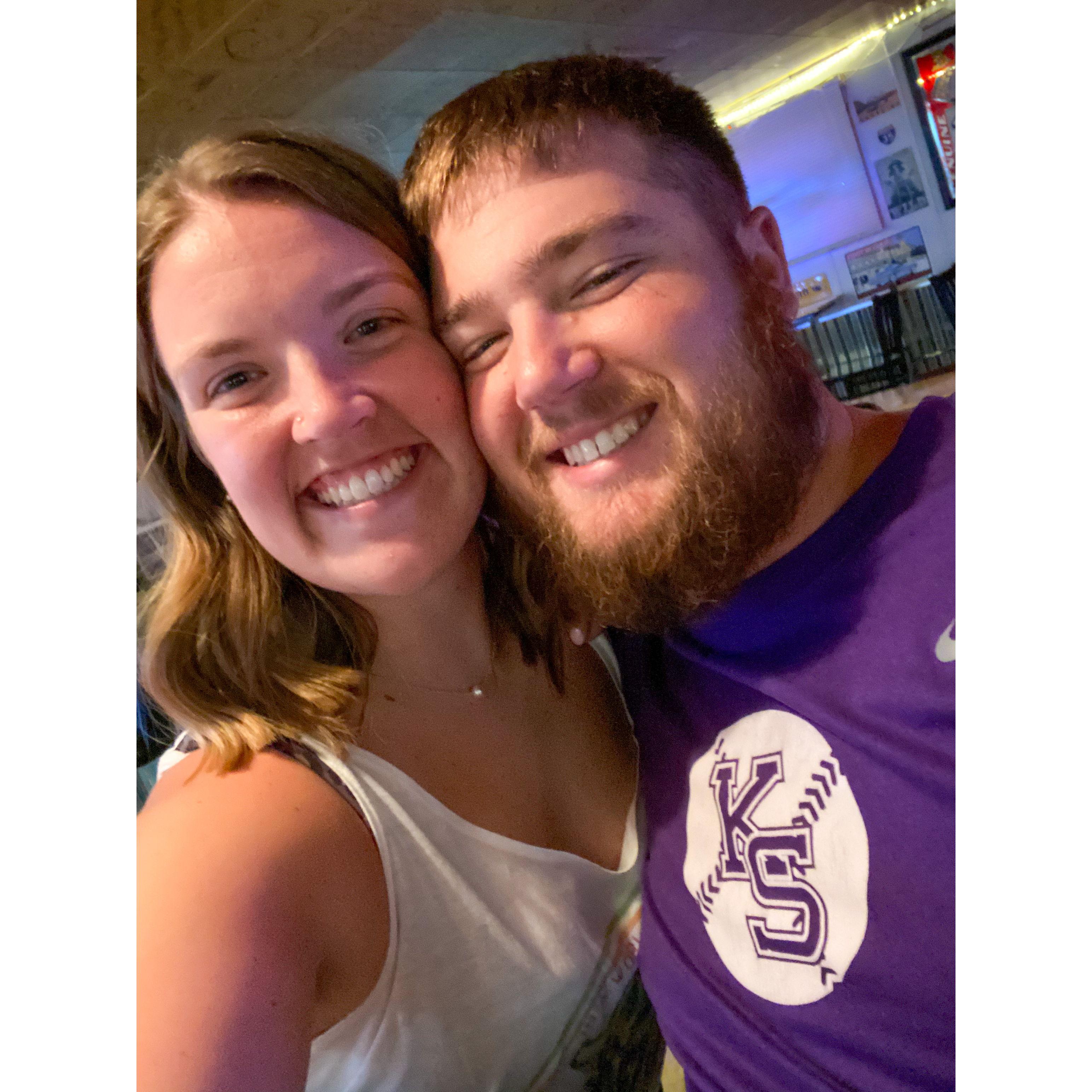 Our first picture together... at the world famous, Silver Dollar in Hutchinson, KS