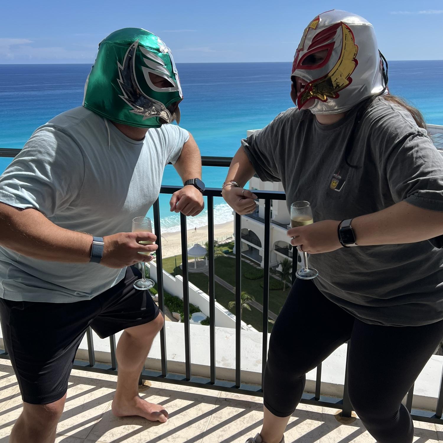 This is a pretty on-point personality picture for these two!