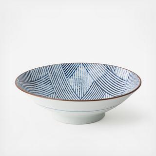 Aizome Shima Ami Serving Bowl